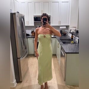 Abercrombie Light Green Maxi Dress